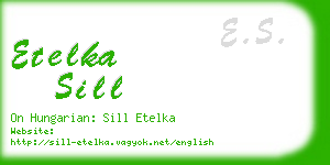 etelka sill business card